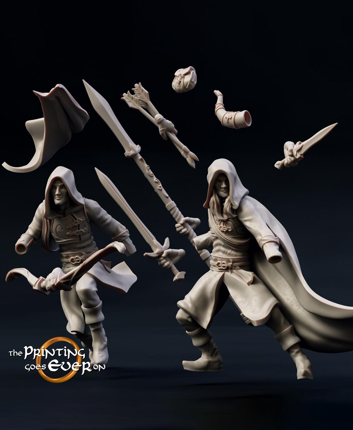 Modular Brightwood Rangers - Presupported 3d model