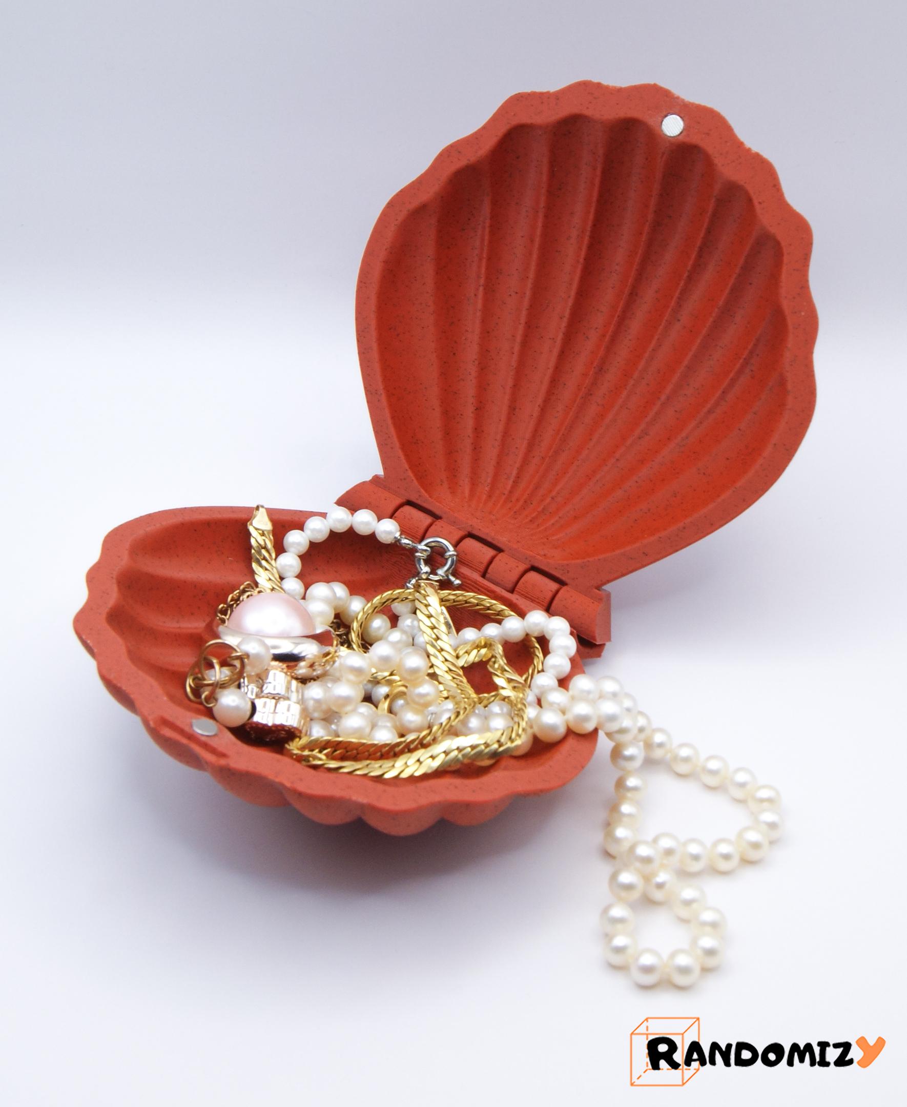 Seashell Shaped Box (Magnets) 3d model