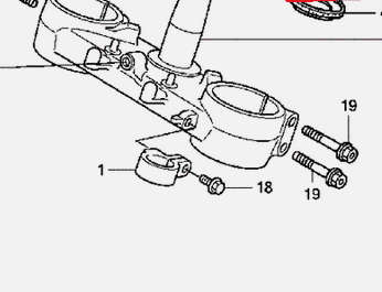 Front brake line hose clamp guide 3d model