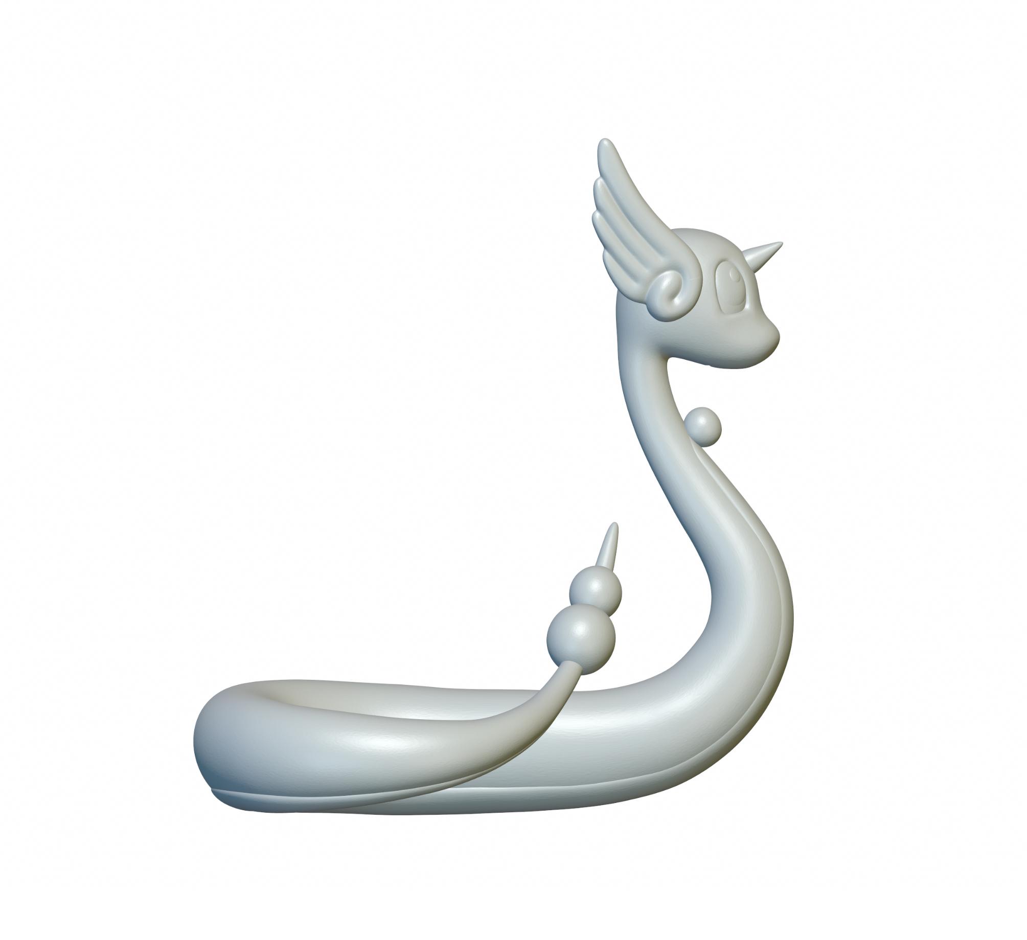 Pokemon Dragonair #148 - Optimized for 3D Printing 3d model