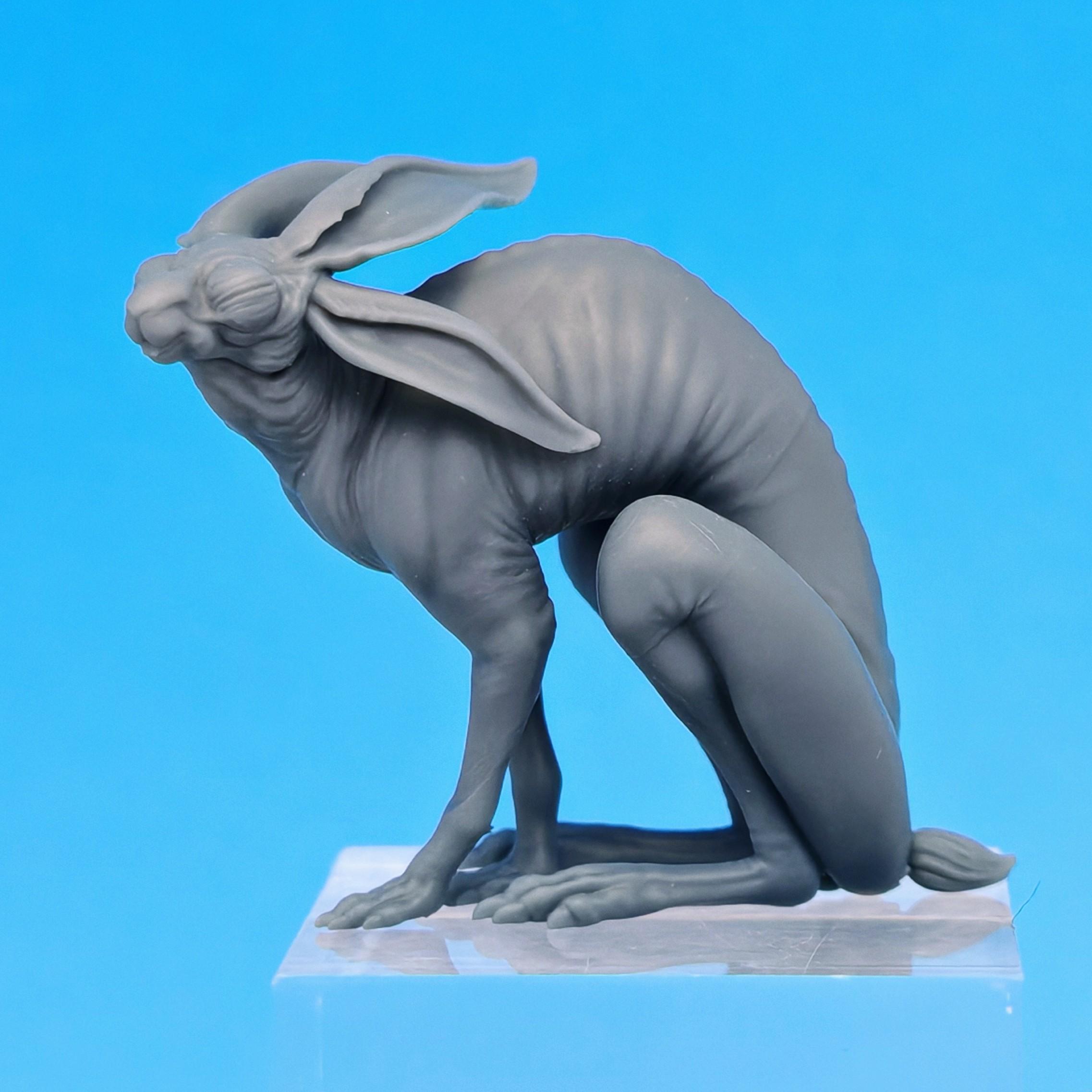 Hairless Rabbit Creature - XiangTu Sacred Beast (Pre-Supported) 3d model