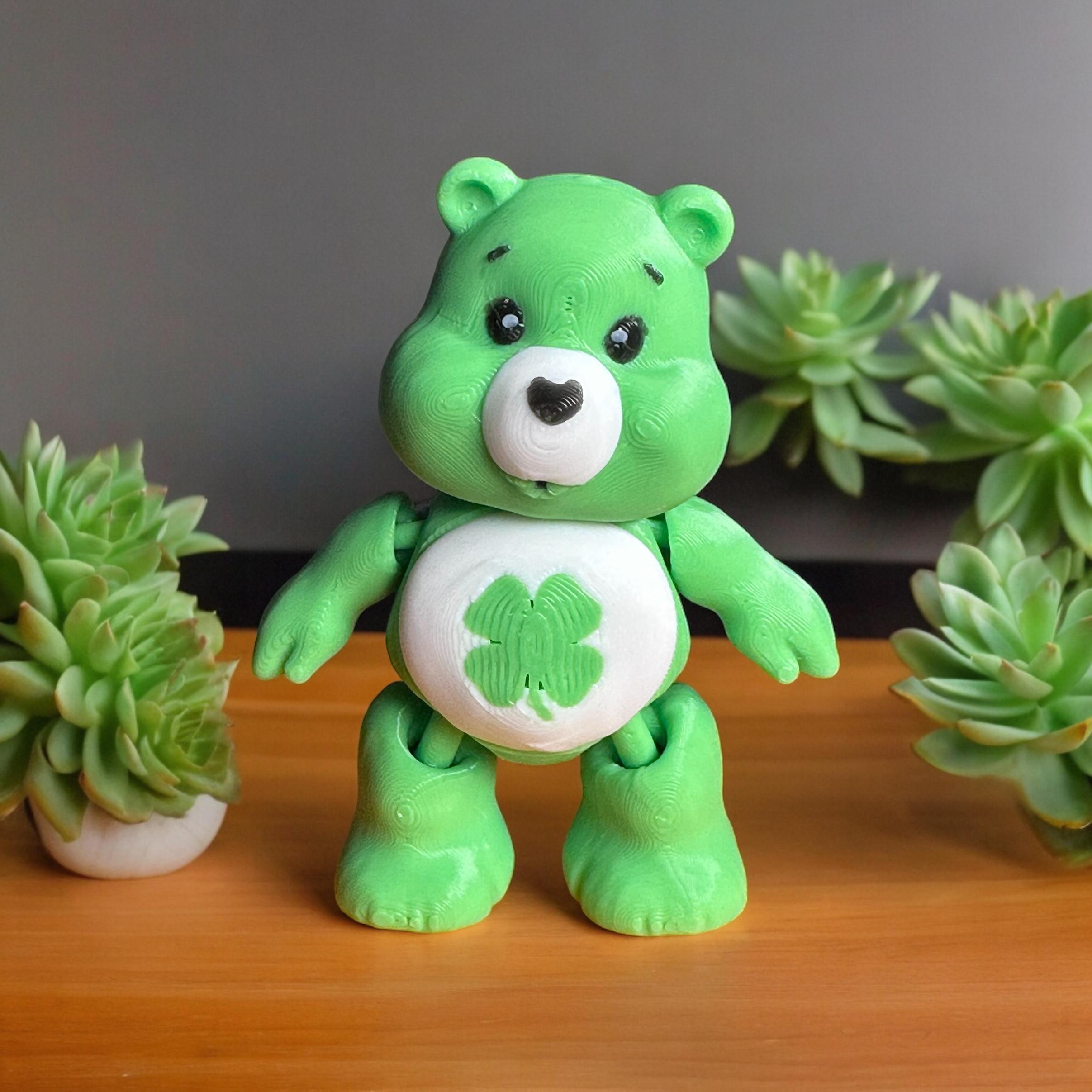 Good Luck, Care Bear, Articulated, Print in Place, Lucky, Irish, Bears, KeyChains,  3d model