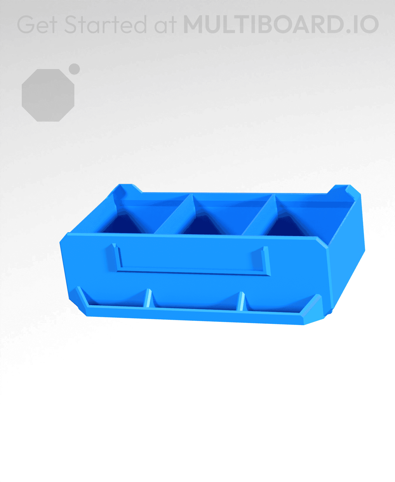 3x1x1.5-Deep - Grid Divided - Multibin Simple Drawer 3d model