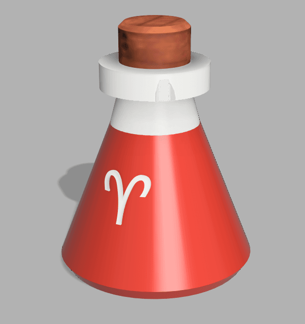 Stash Potion + Keychain (Aries) 3d model