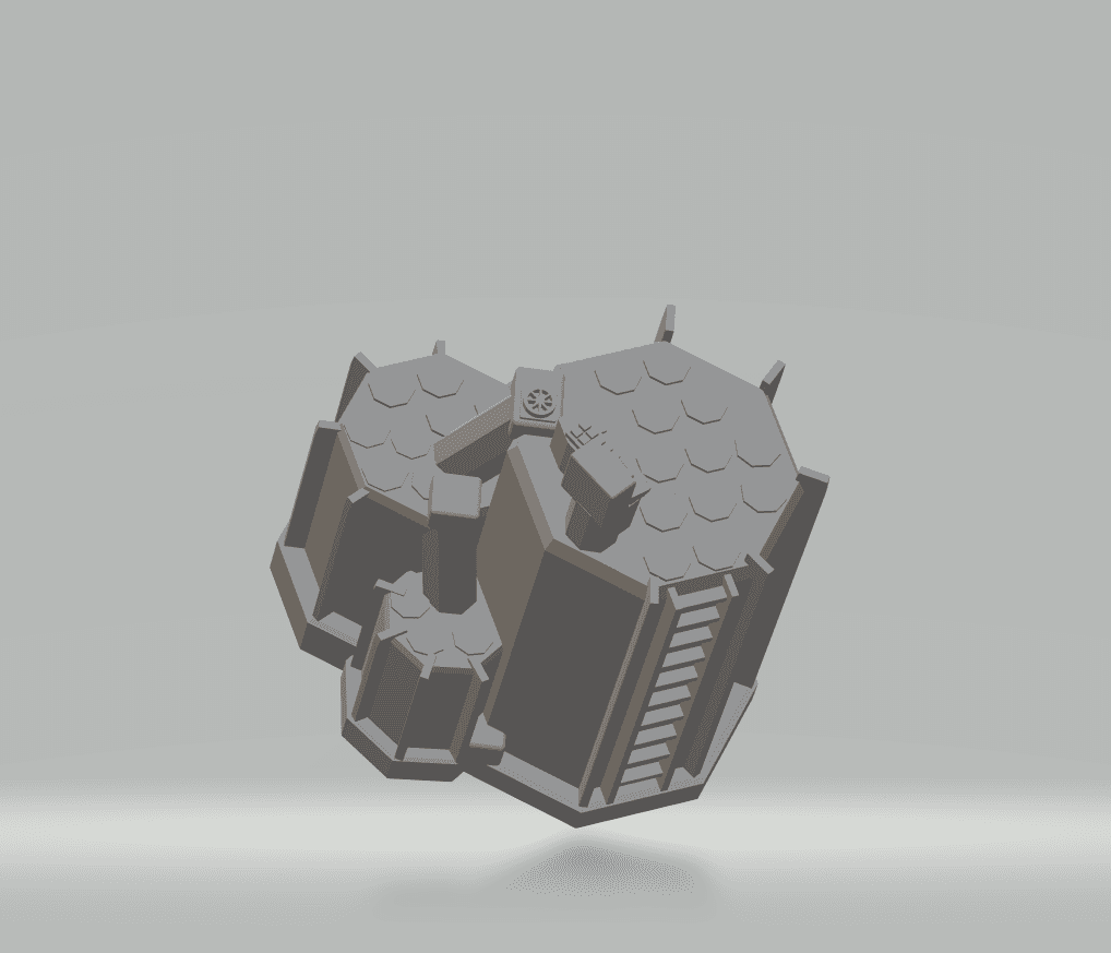 FHW: Hex Pattern Battery Station (supportless) 3d model