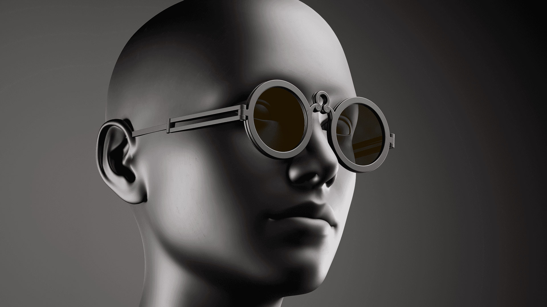 Samurai glasses 3d model