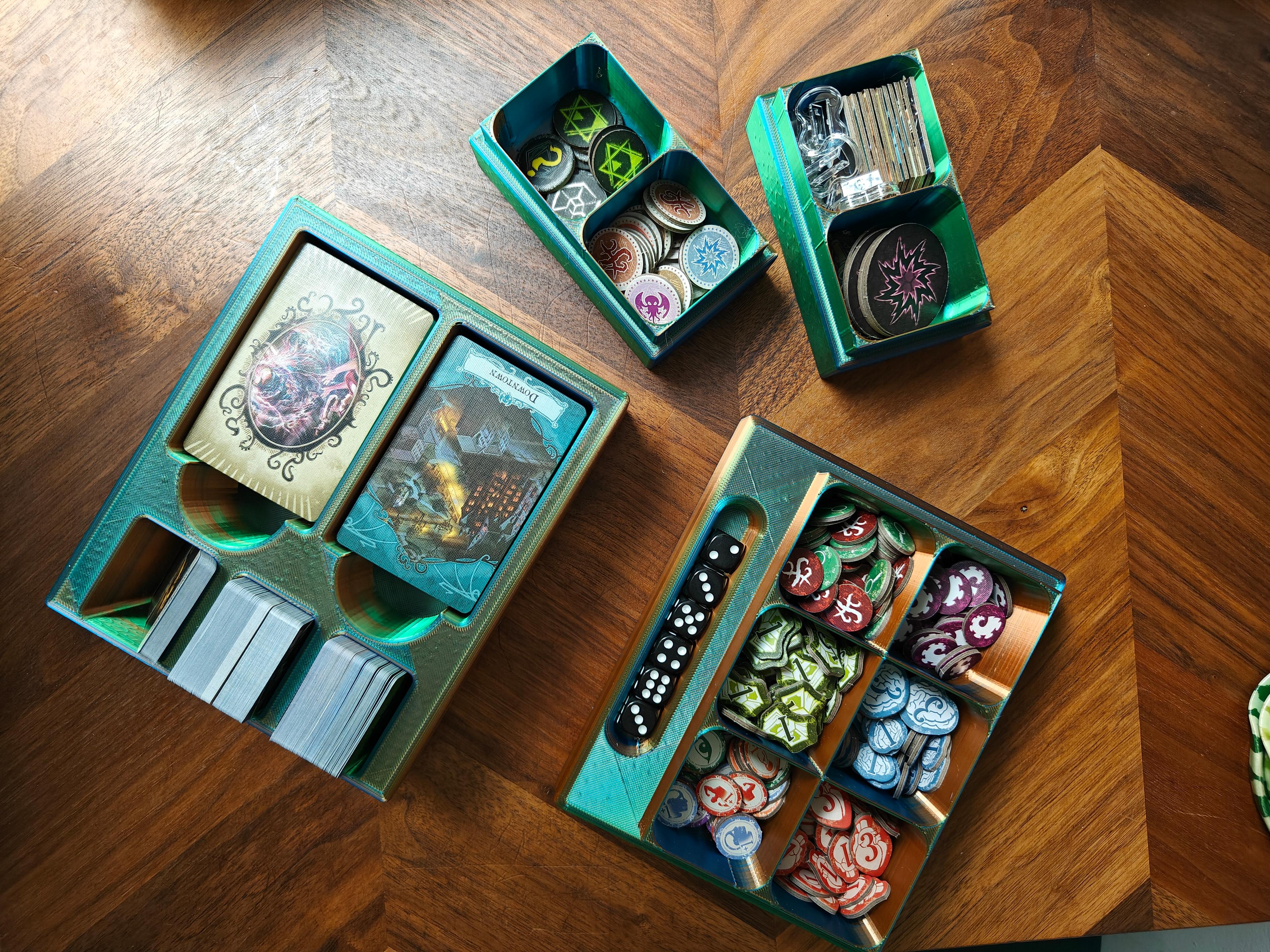 **FREE** Arkham Horror Box Inserts to Hold Tokens and Cards 3d model
