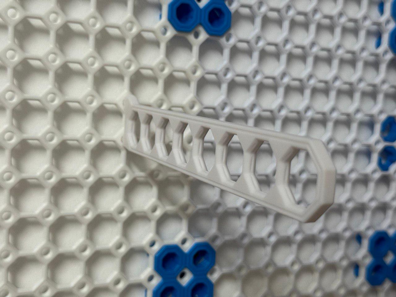 Multiboard Pegboard Click Rail 8 hole 3d model