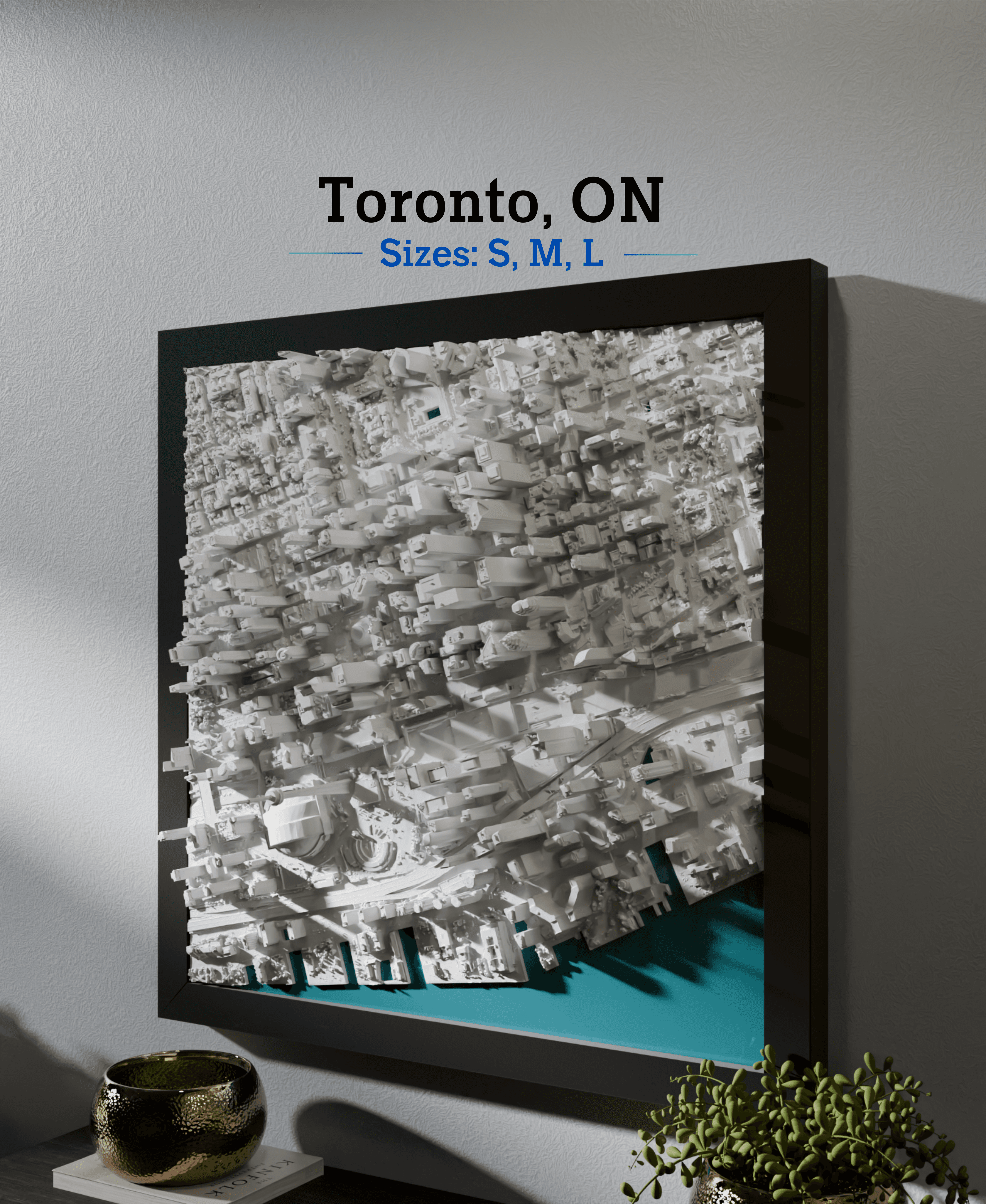 Toronto, ON - Small, Medium & Large 3d model