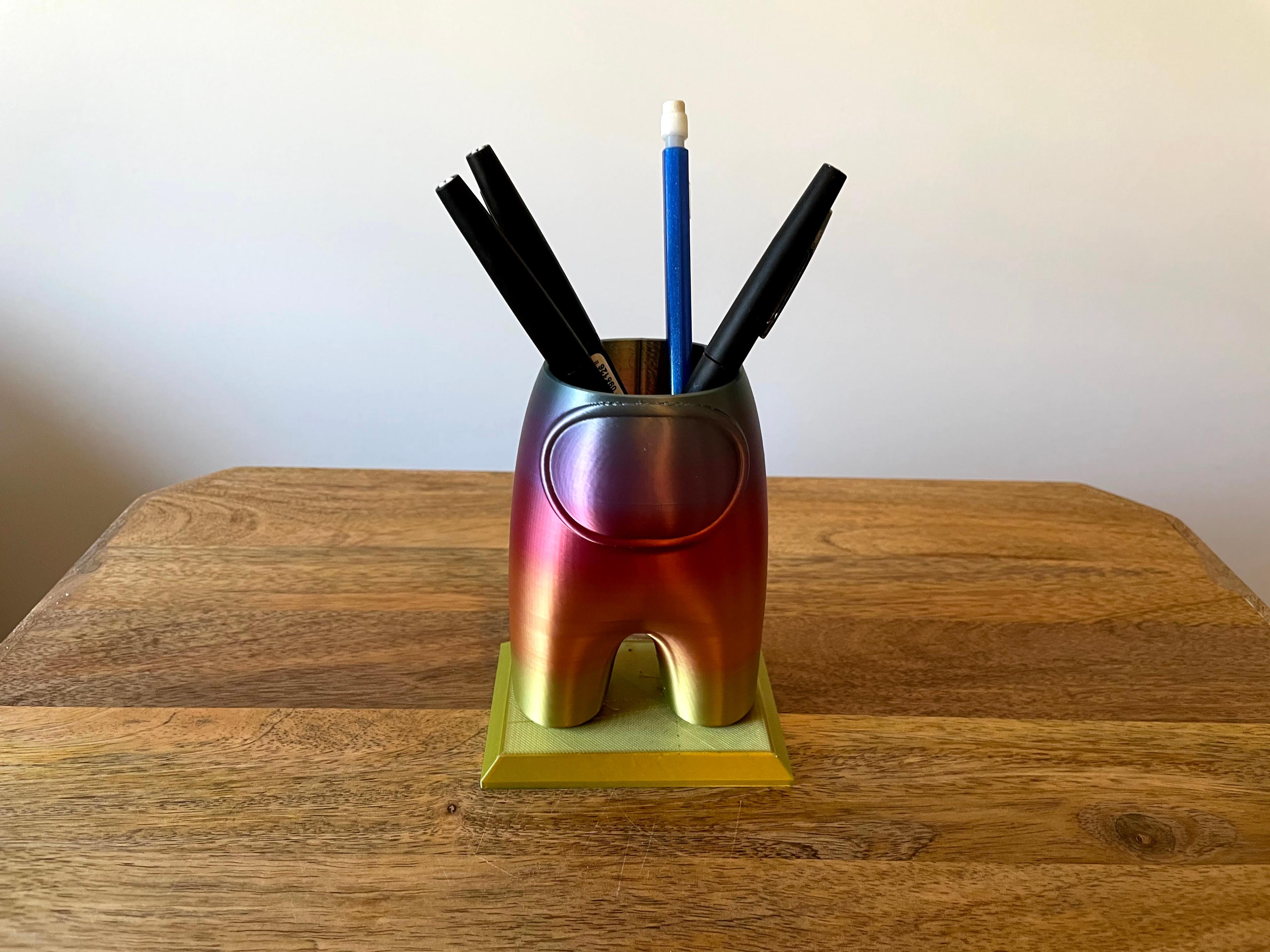 Among Us Pen Holder - Among Us Pen Holder - printed perfectly at 120%! - 3d model