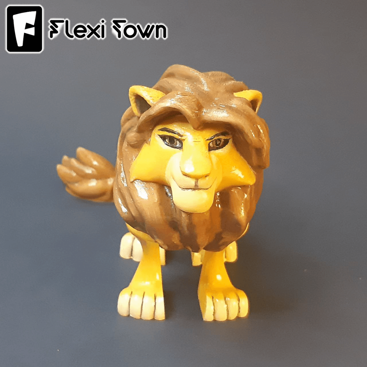 Flexi Print-in-Place Lion, The Lion King, Simba 3d model