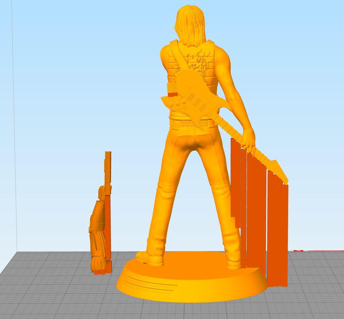 Johnny Silverhand figure - Cyberpunk 3d model
