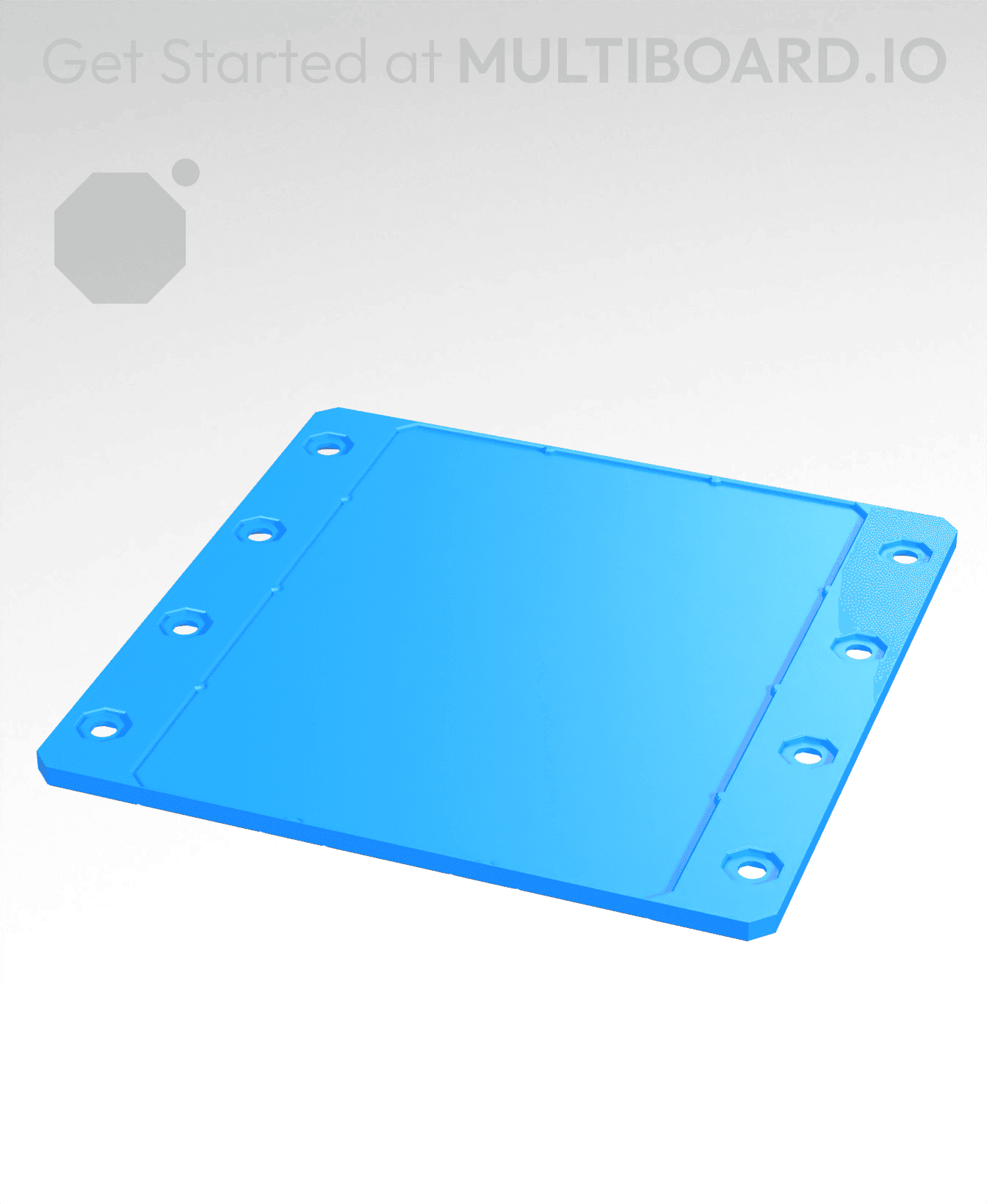 4x4 - Plain - Stacking Plate 3d model