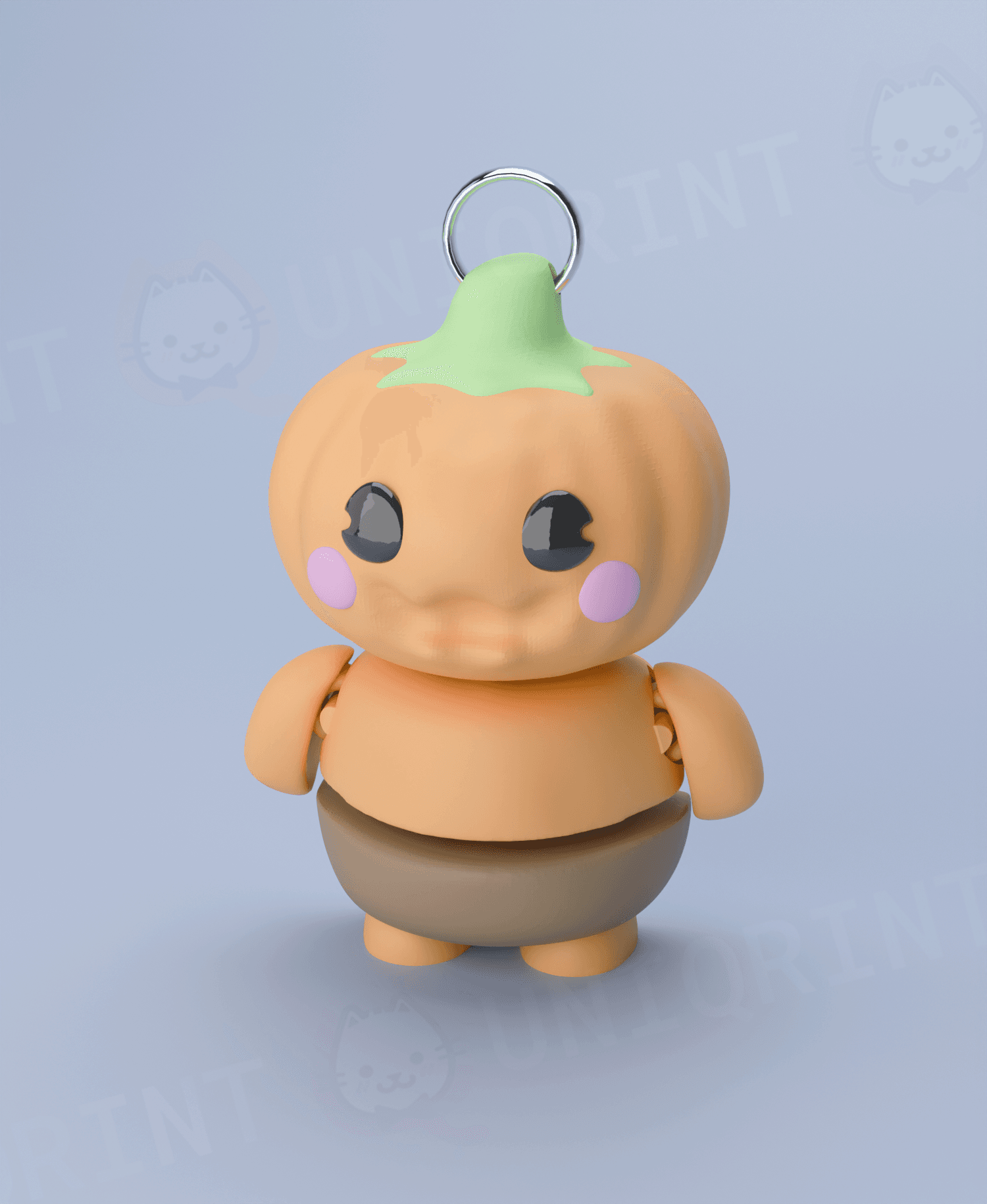 Flexi Mr. Pumpkin Keychain 3d model