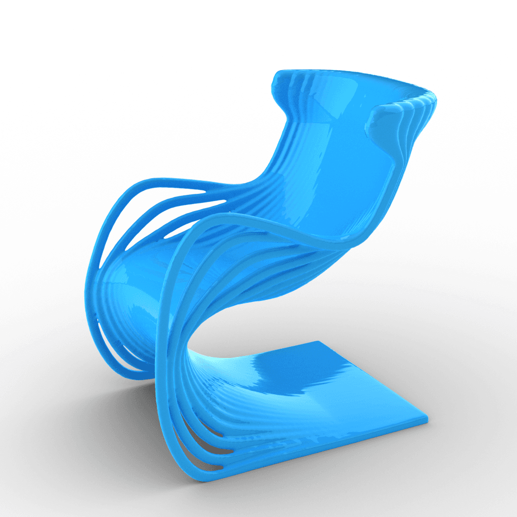 elegant, modern chair 3d model