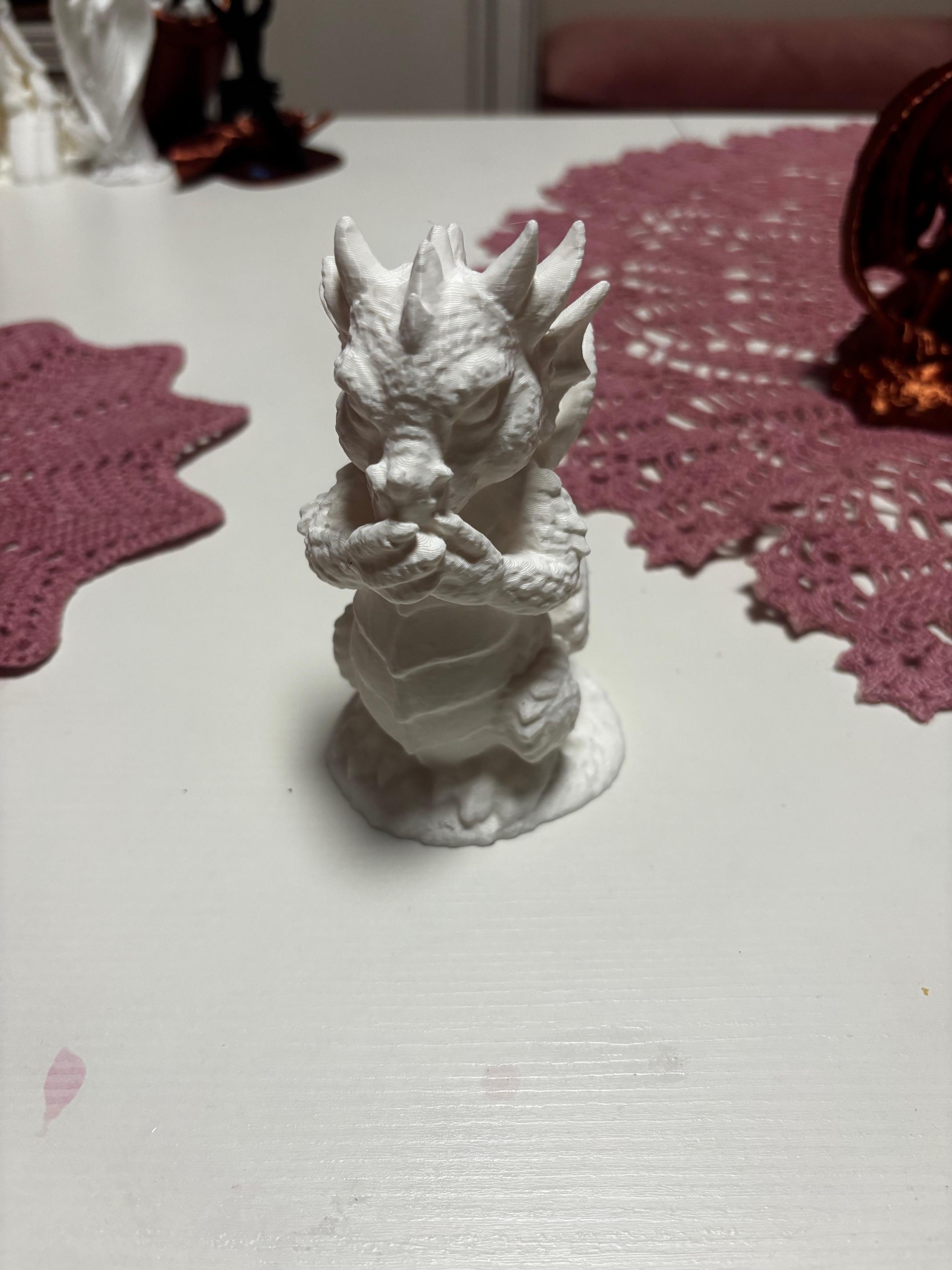 Sculpture of a baby dragon 3d model