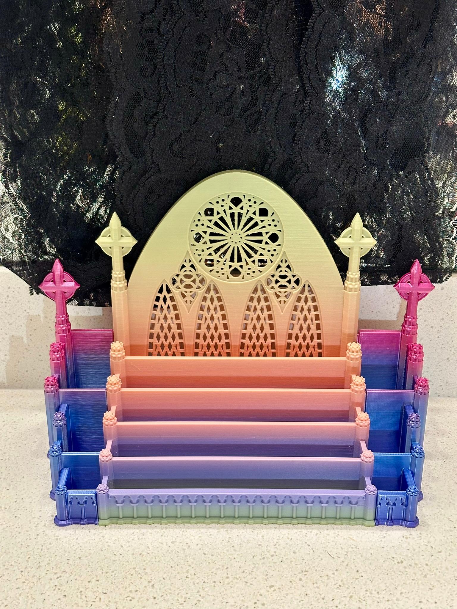 IMPROVED Gothic Cathedral Makeup Organizer 3d model