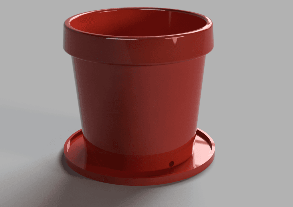 Simple planter pot 3d model