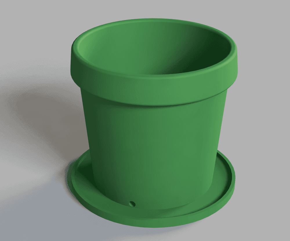 Simple planter pot 3d model