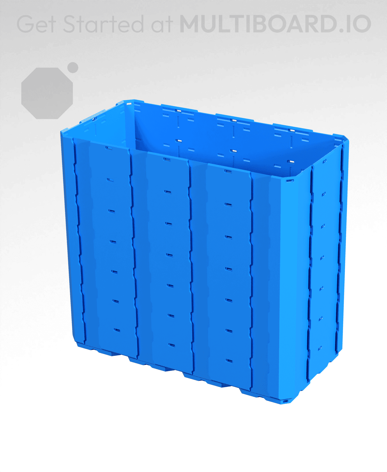 4x2x3.5 - Full Multipoint Rail - Multibin Shell 3d model