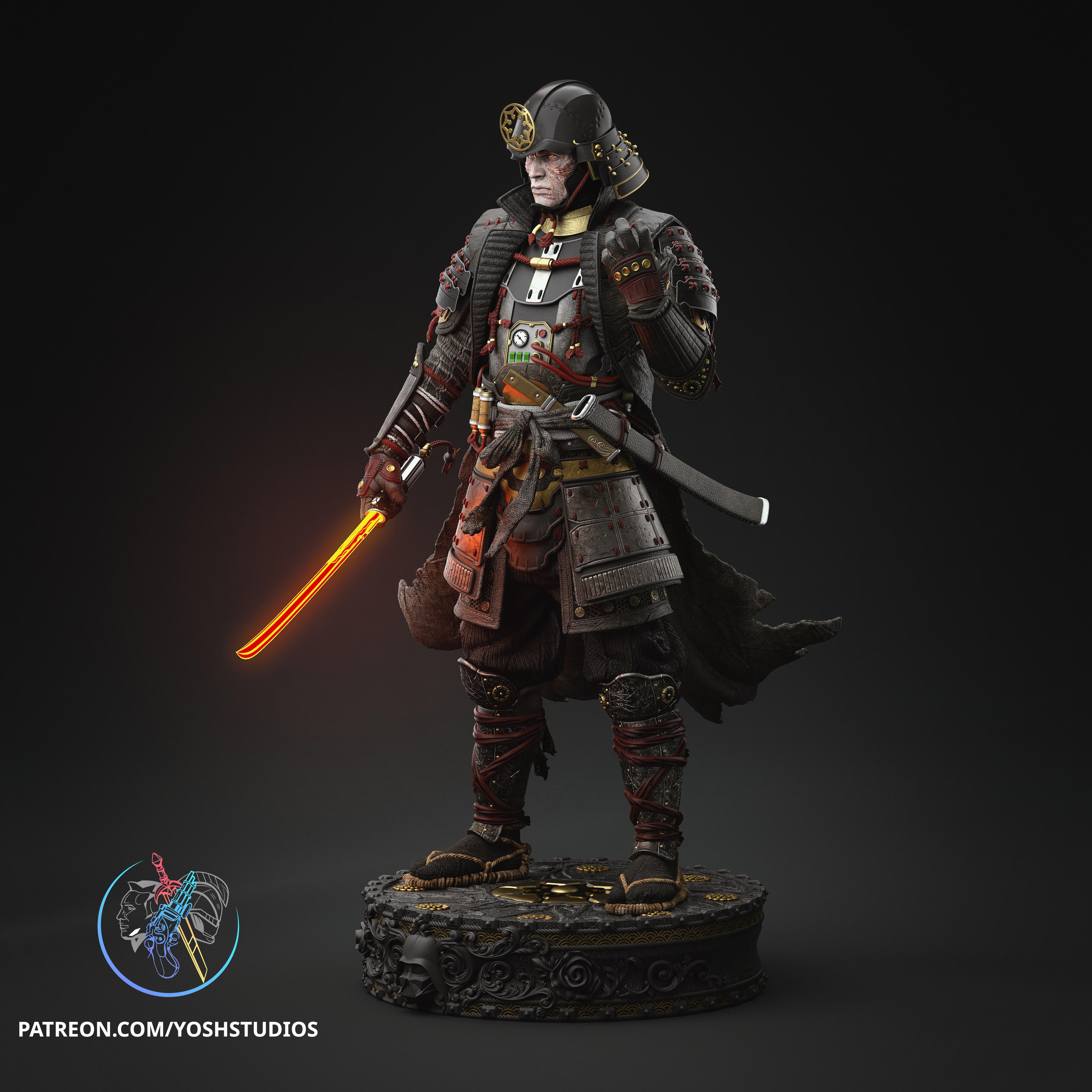 Sengoku Darth Vader Statue 3D Printer File 3d model