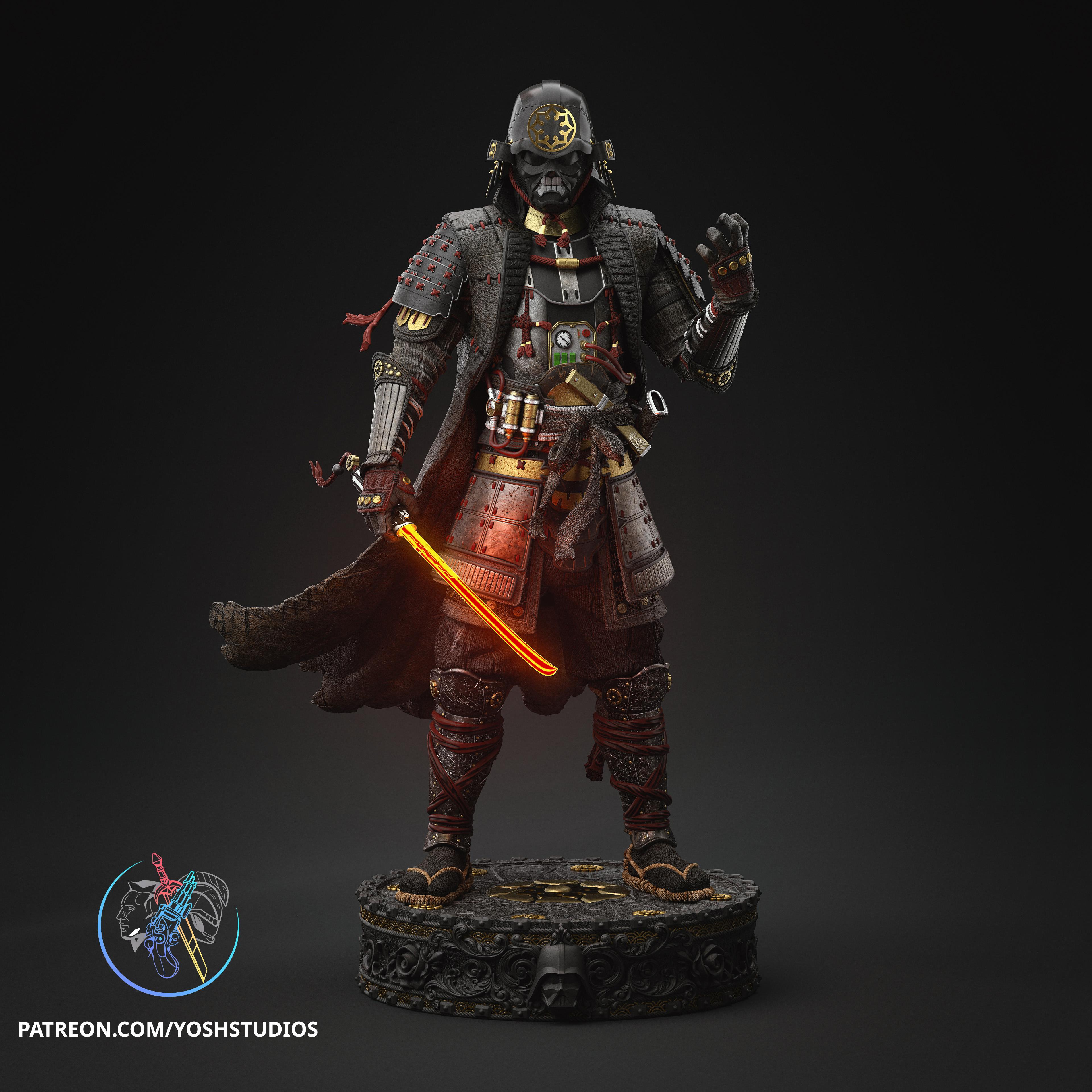 Sengoku Darth Vader Statue 3D Printer File 3d model