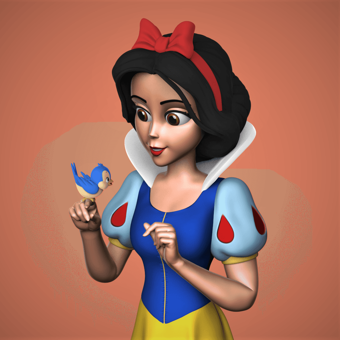 Snow White -Birdy 3d model