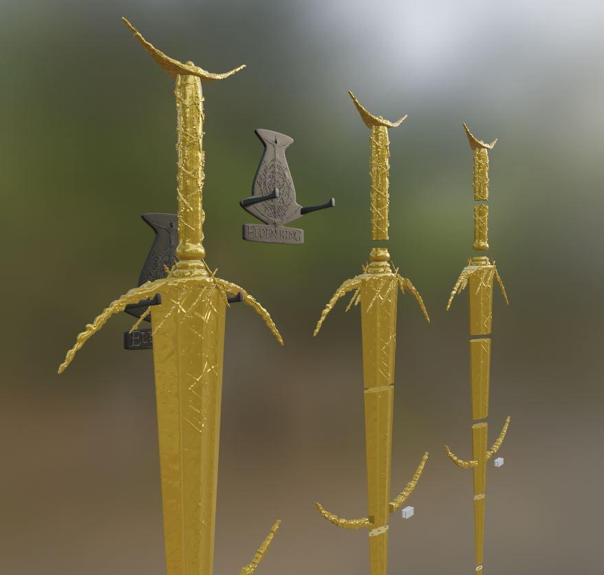 Golden Order Greatsword from Elden Ring 3d model