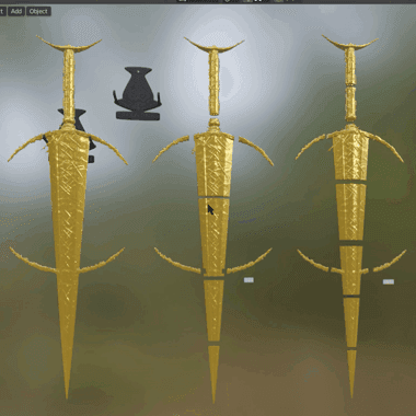 Golden Order Greatsword from Elden Ring 3d model