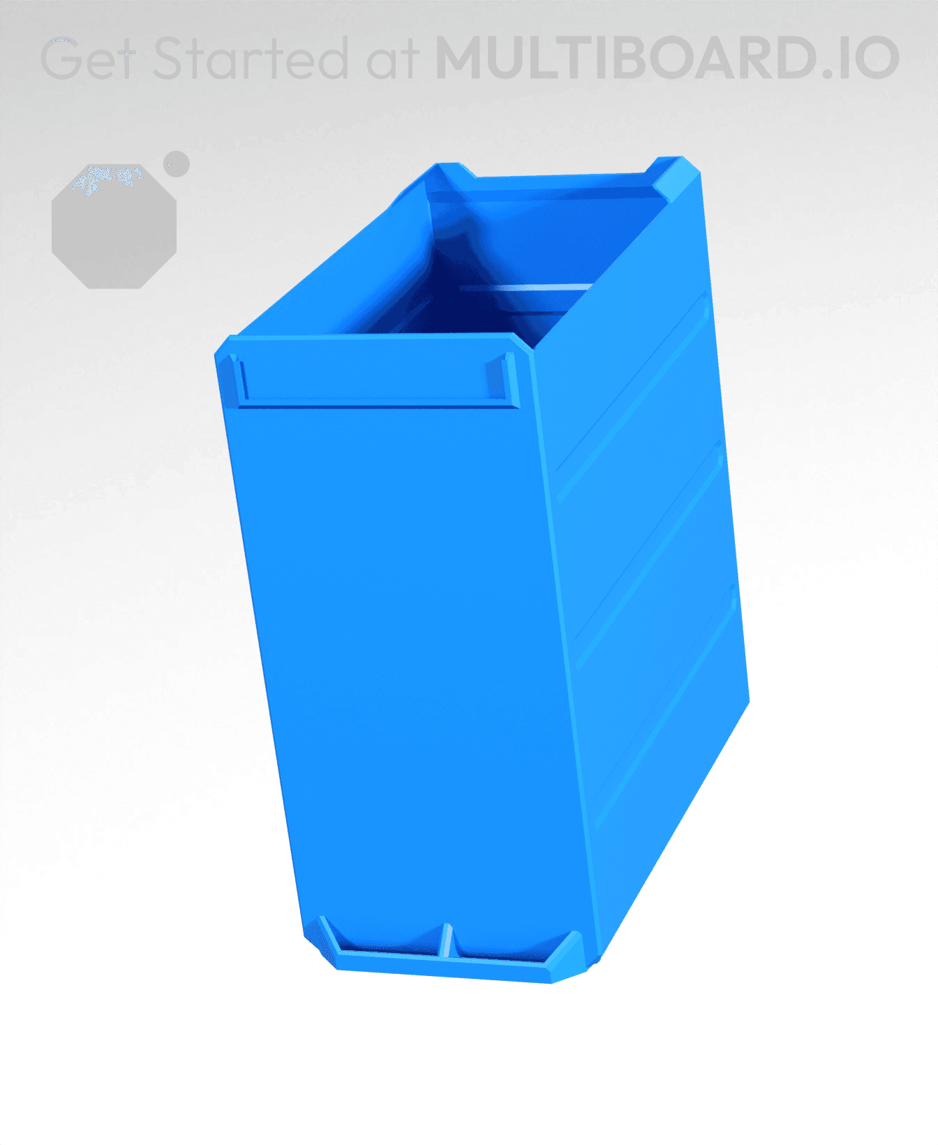 2x4x3.5-Deep - Multibin Simple Drawer 3d model