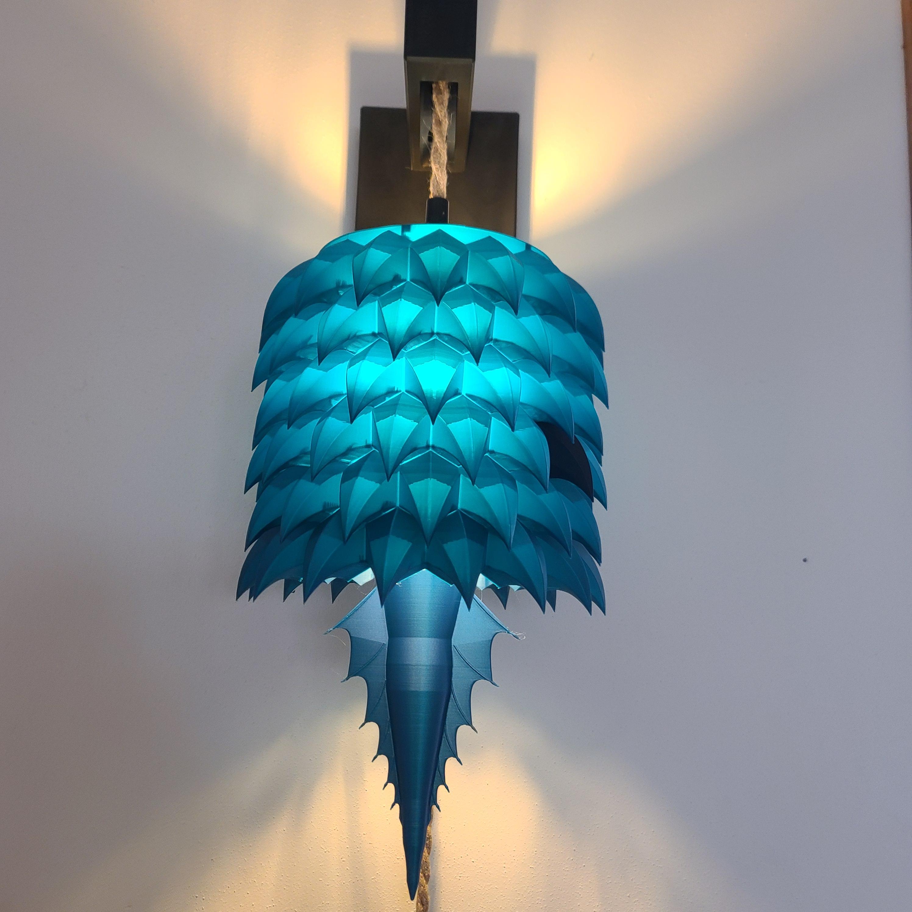 Dragon Scale Hanging Lamp #FunctionalArt 3d model