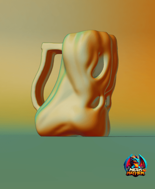 Pumpkin Beer Mug by Mesh Mayhem 3d model