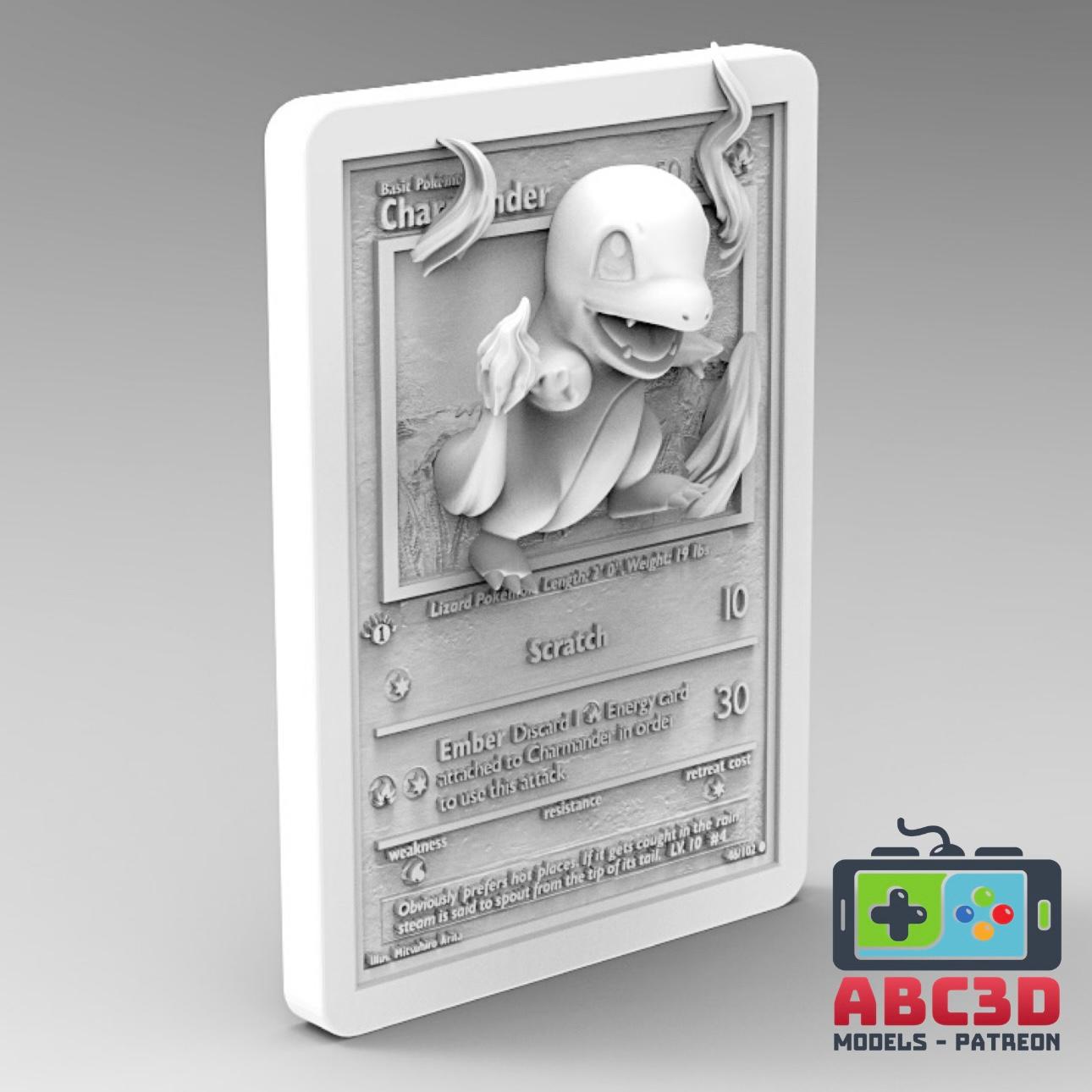 Charmander 3D Pokémon Pokemon Card 3d model