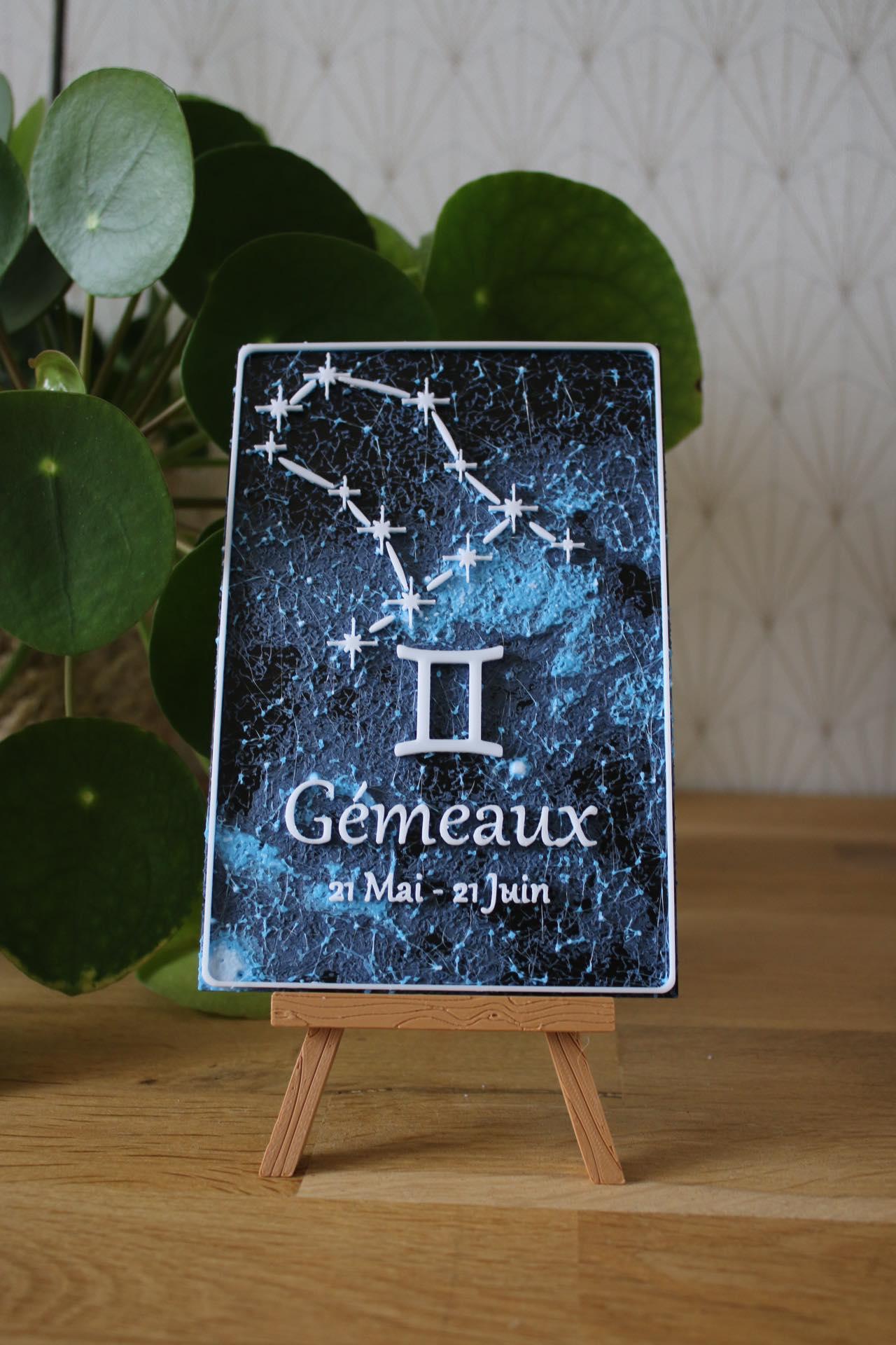 Astro Card - Gemini - French and English version 3d model
