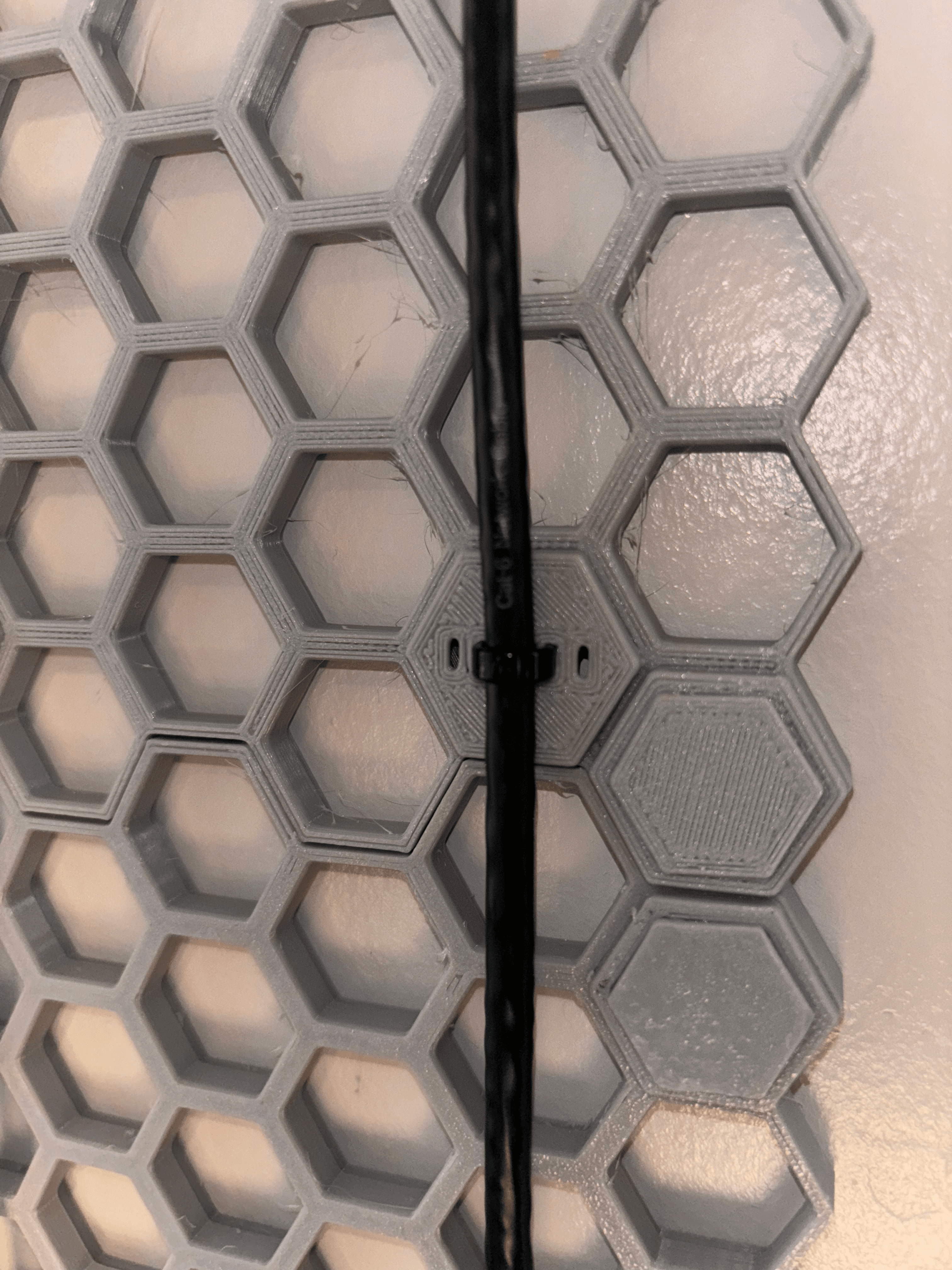 Honeycomb Storage Wall Zip Tie Insert 3d model