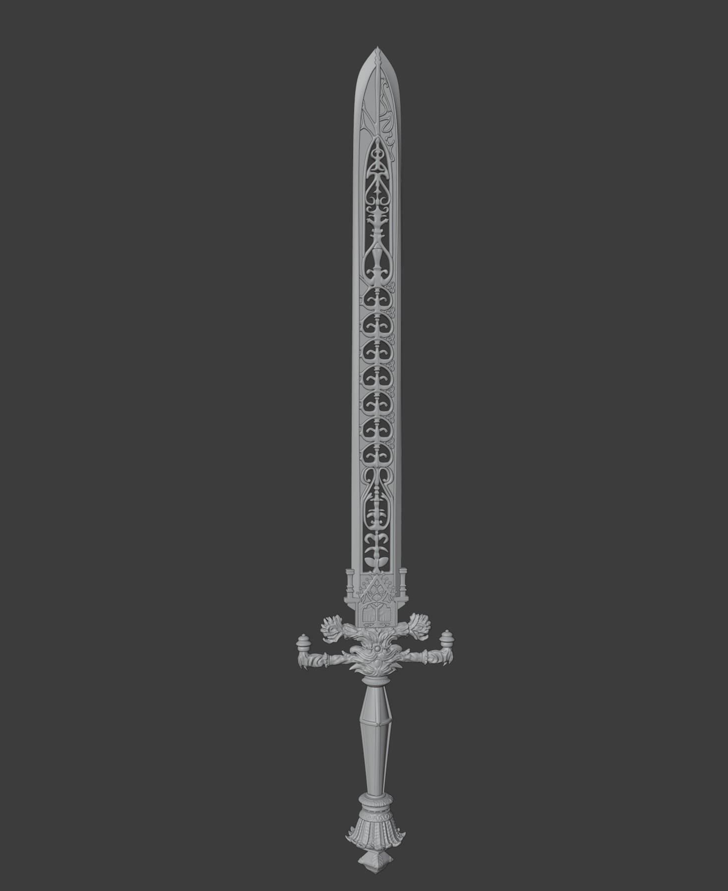ELDEN RING SWORD OF NIGHT AND FLAME 3d model