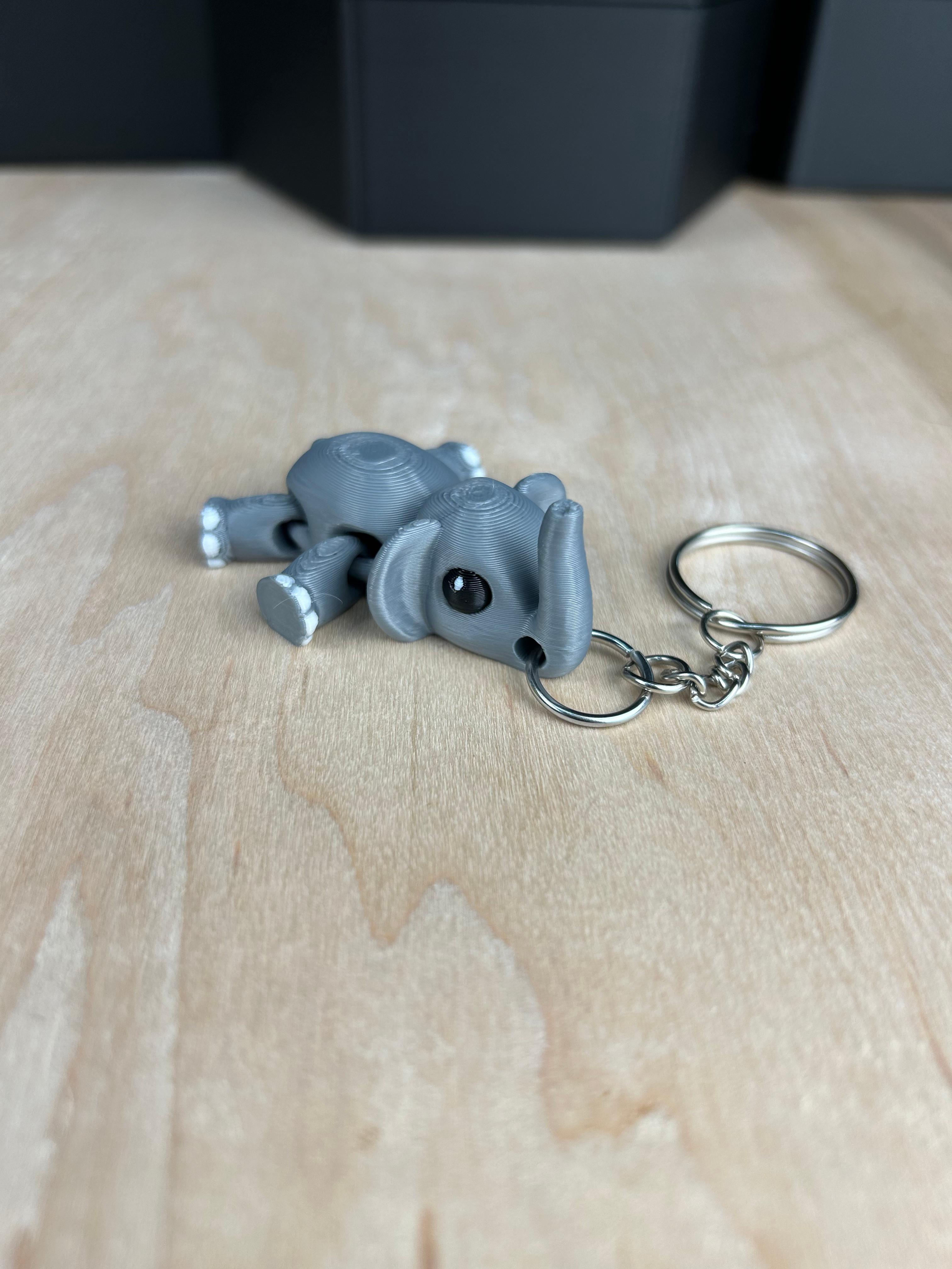 Elephant V2 Keychain 3d model