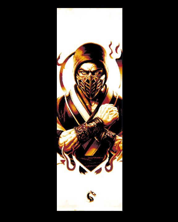 Fan Art set of Bookmarks - Scorpion from the Game Mortal Kombat 3d model