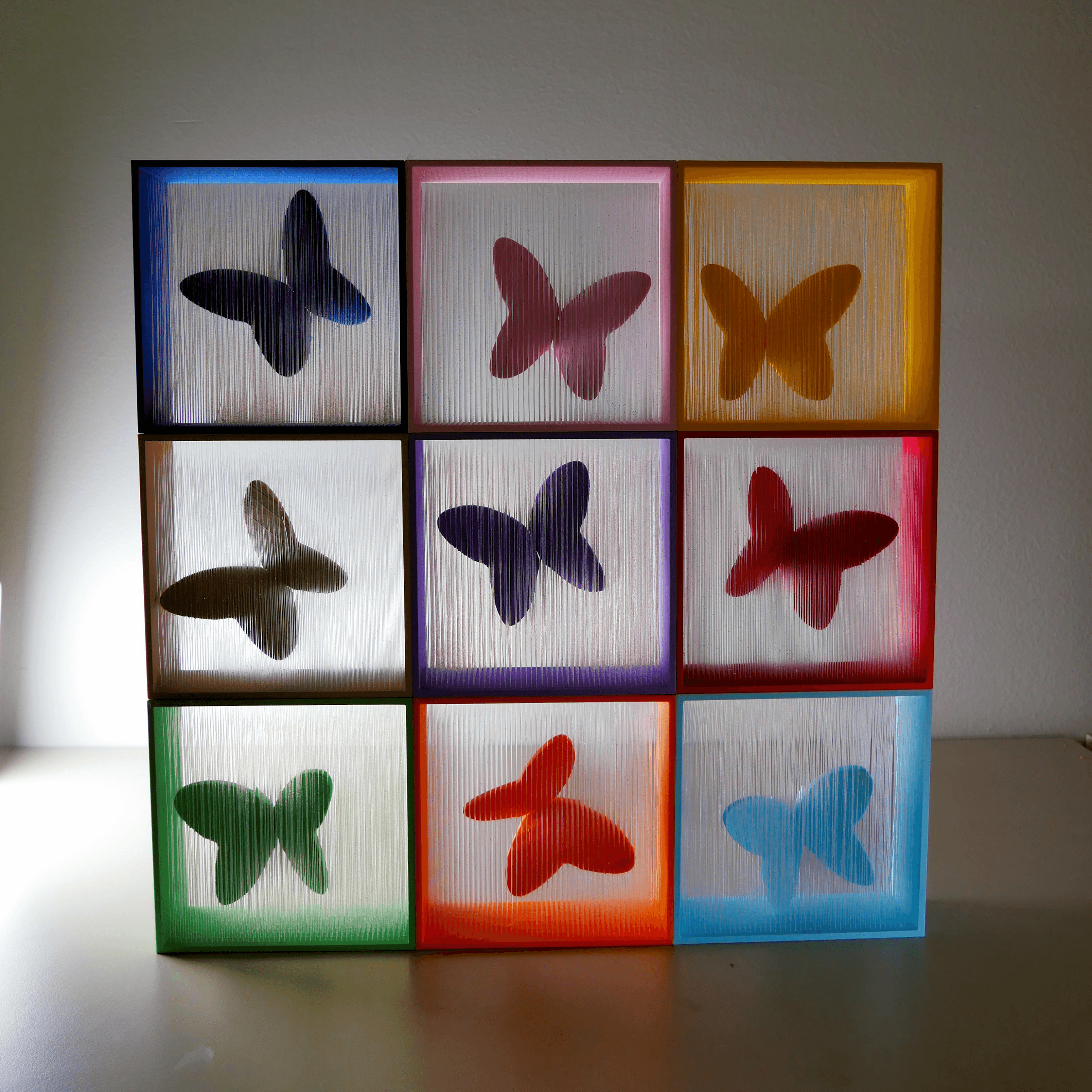 Suspended Butterfly Art 3d model