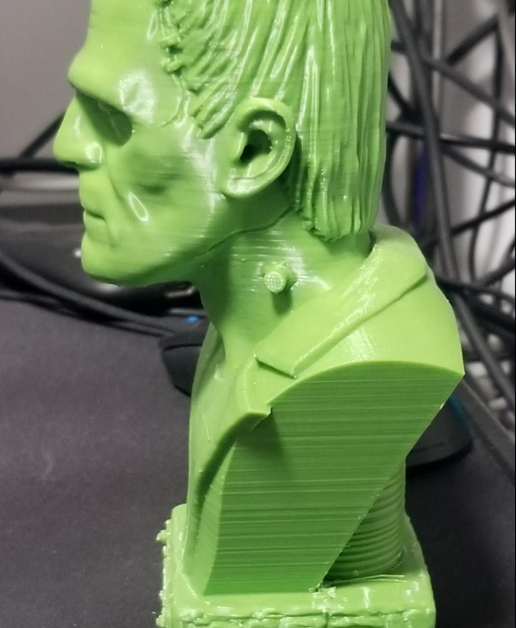 Frankenstein Monster Bust (Pre-Supported) 3d model
