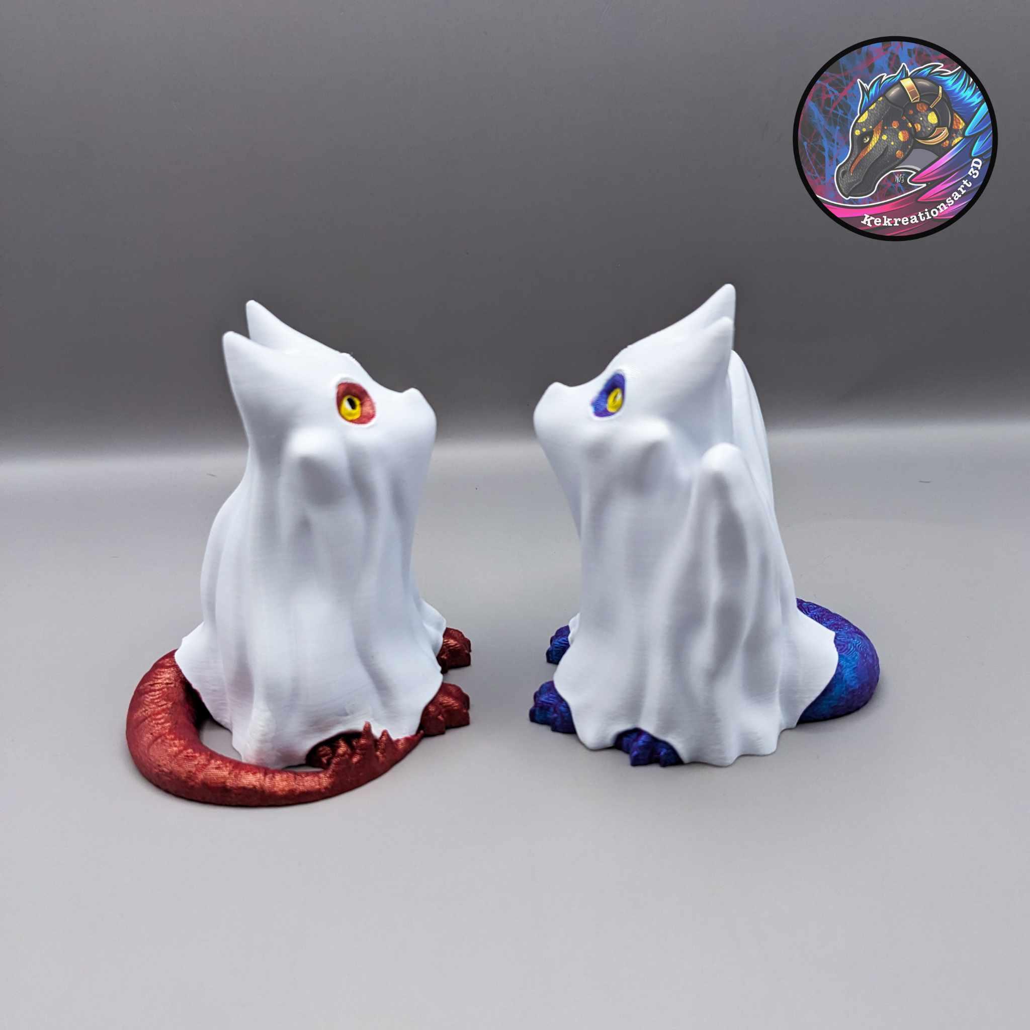Ghost Dragon Figurine 3d model