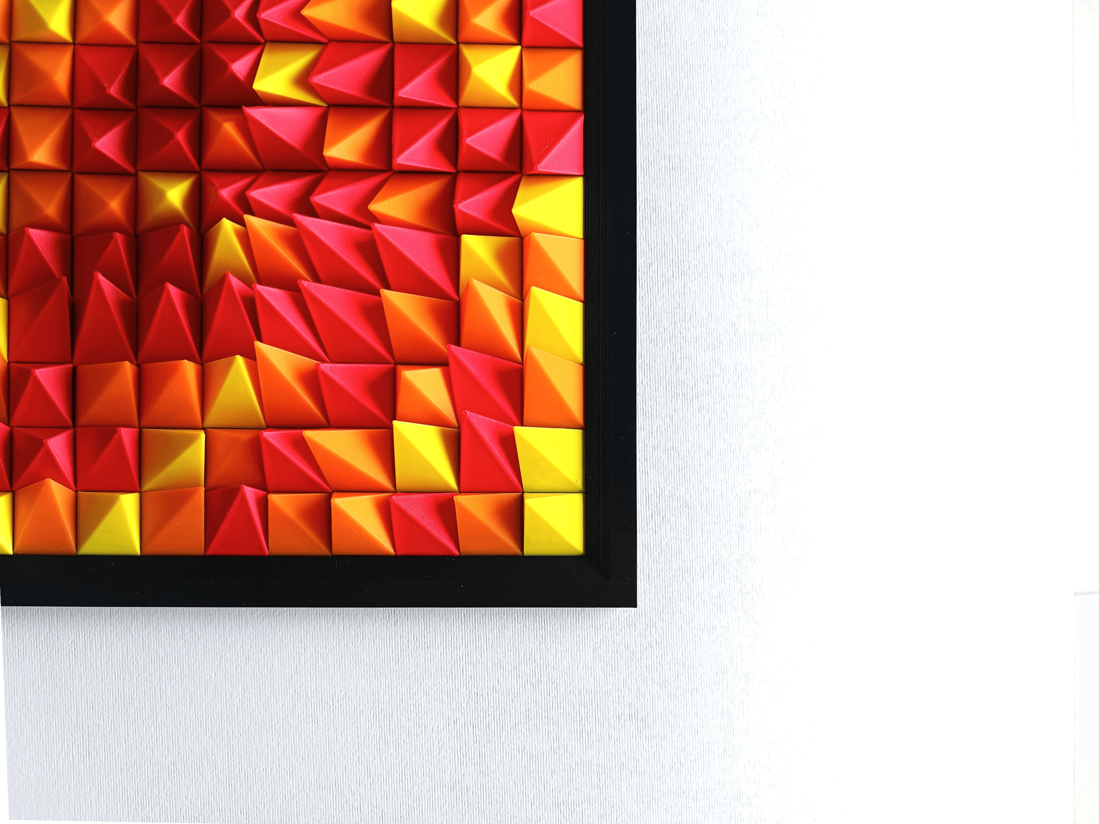 3D Wall Sculpture, Burning Flames 3d model