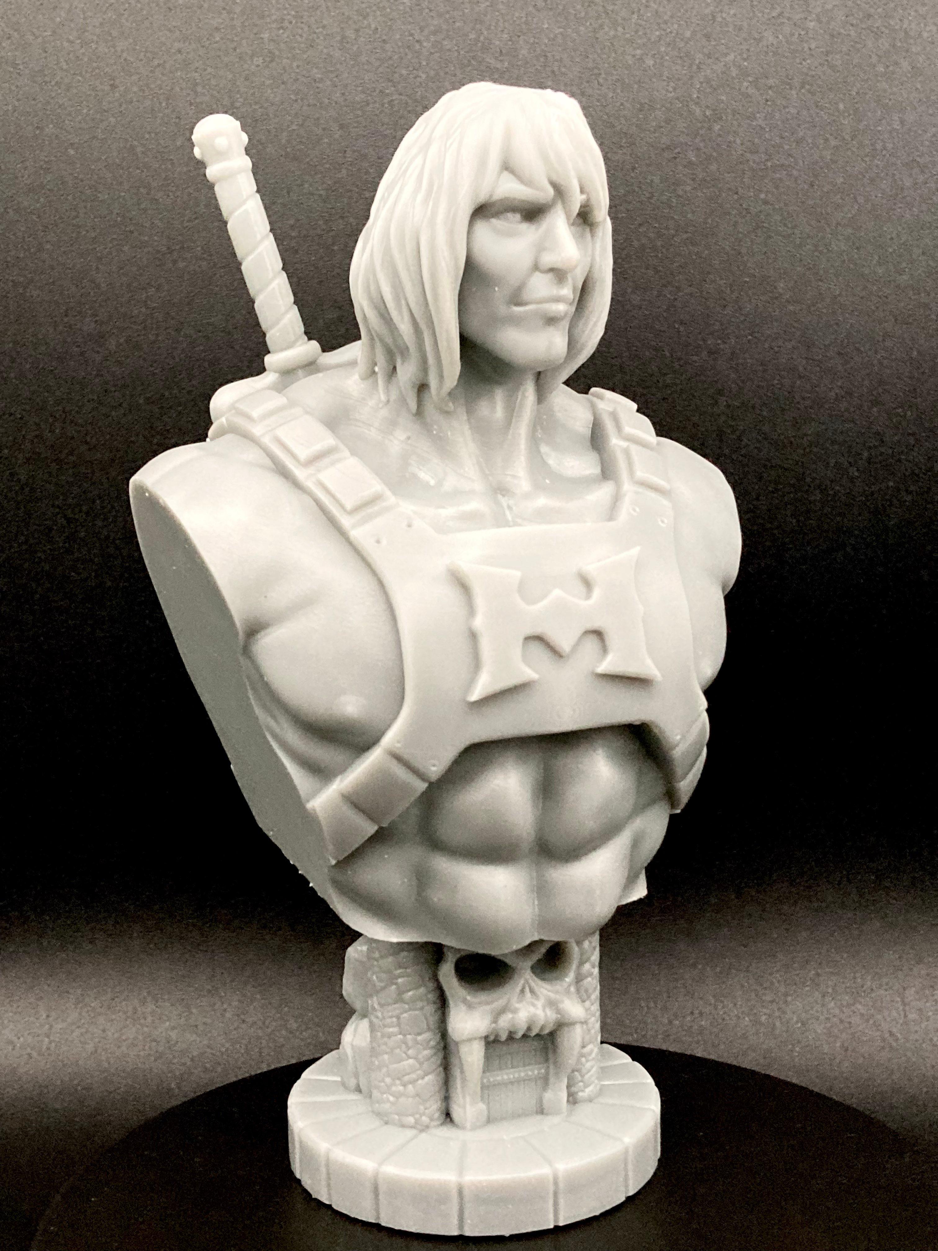 He-Man Bust V2 (Pre-Supported) 3d model
