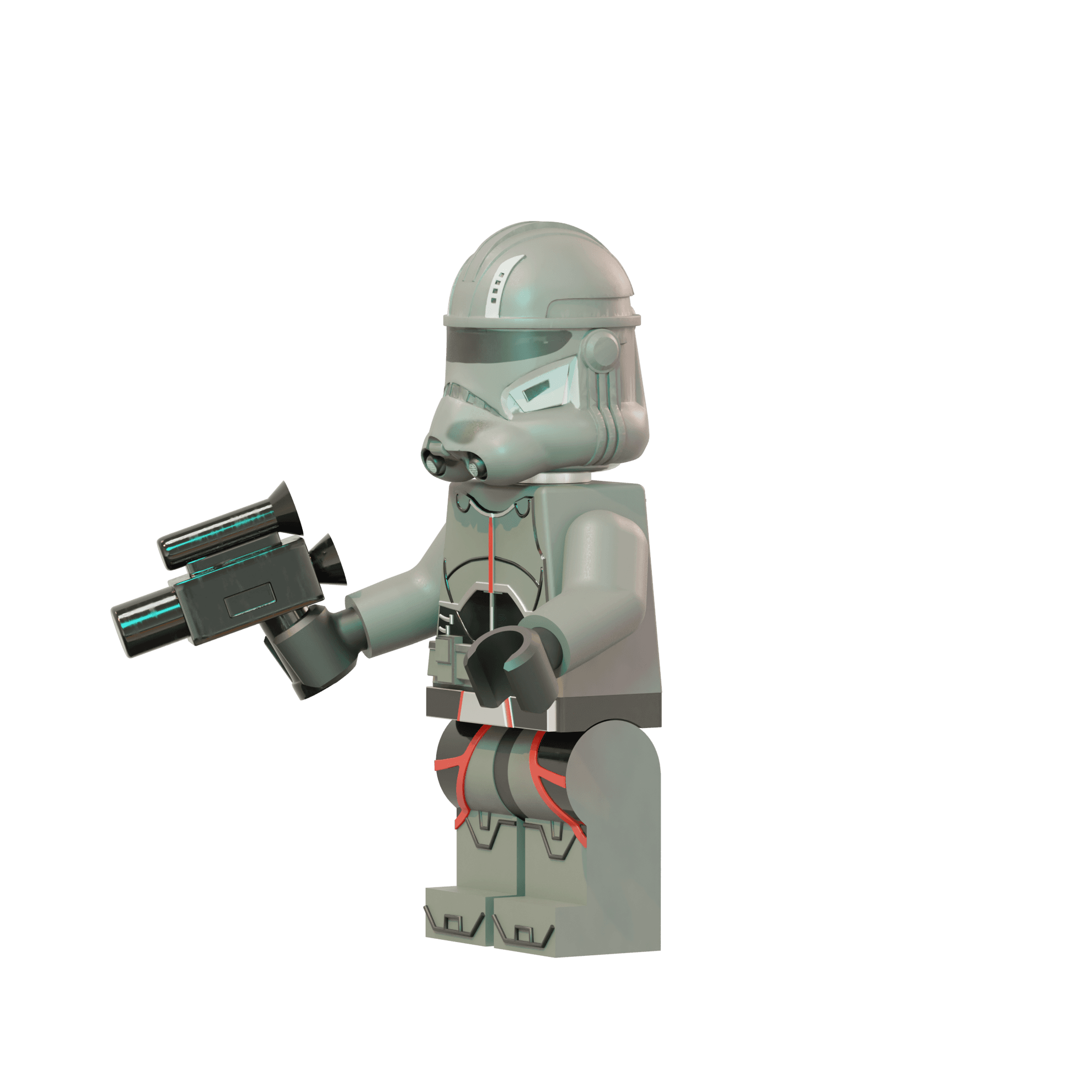 Bad Batch Echo LEGO Figure 3d model