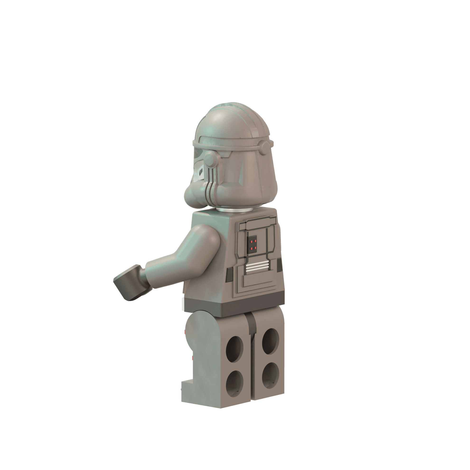 Bad Batch Echo LEGO Figure 3d model