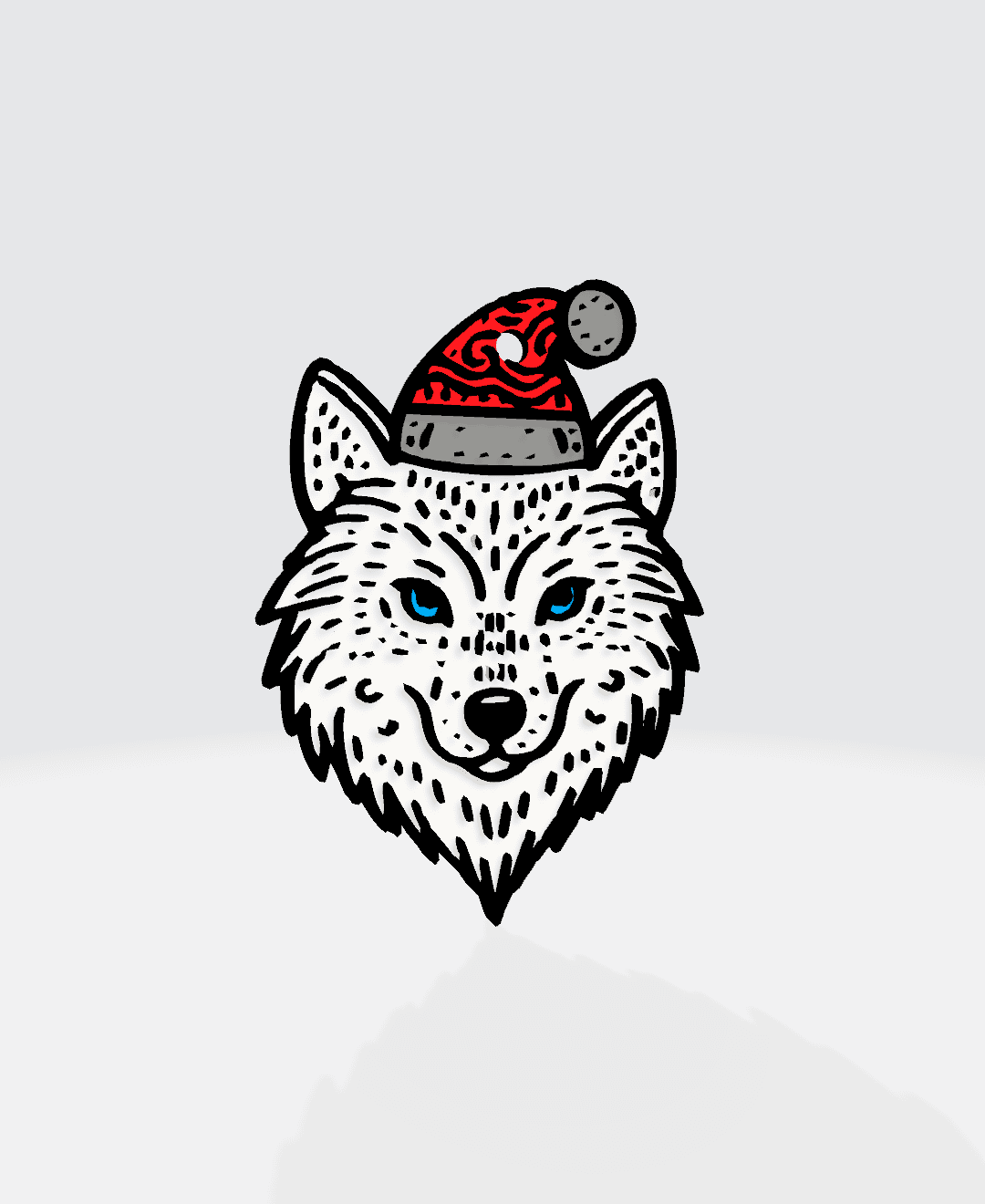 Wolf ChristmasOrnament 3d model