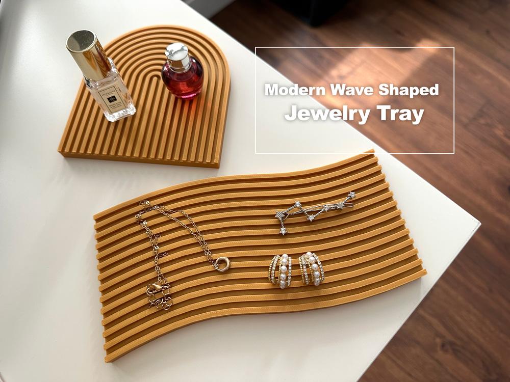 Modern Wave Shaped Jewelry Tray 3d model