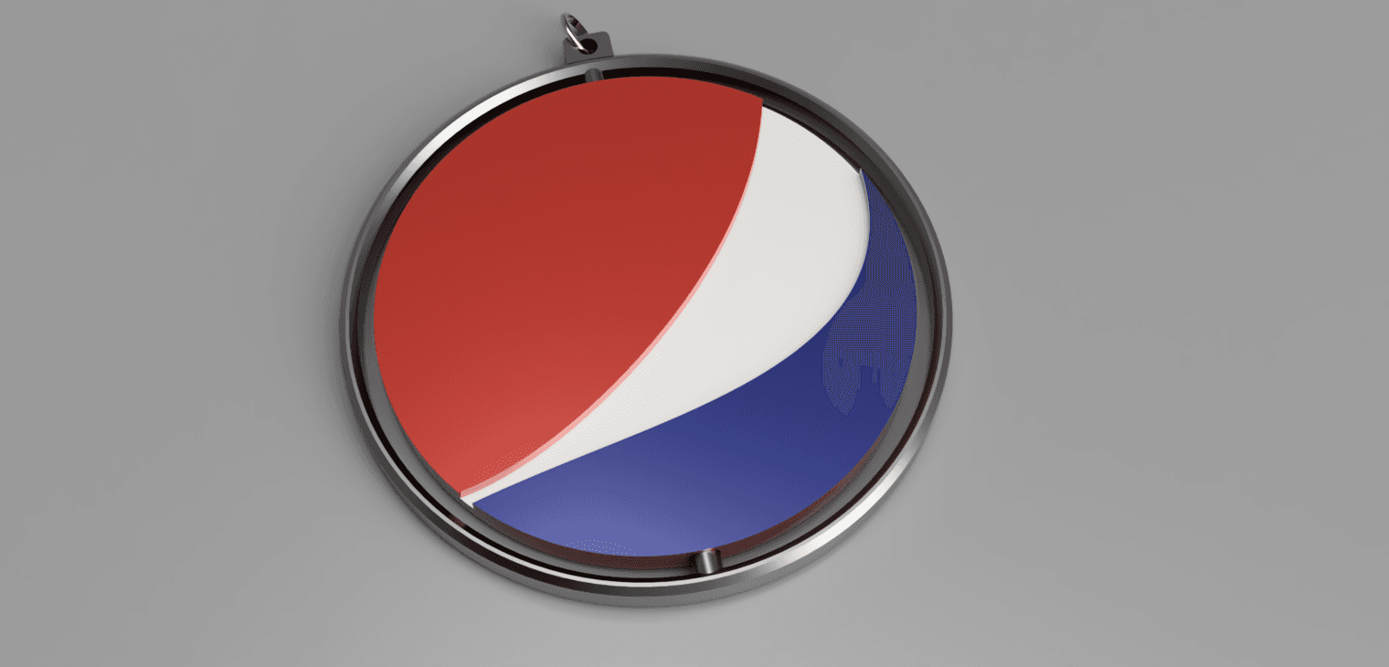 Spinning key ring! Pepsi 3d model