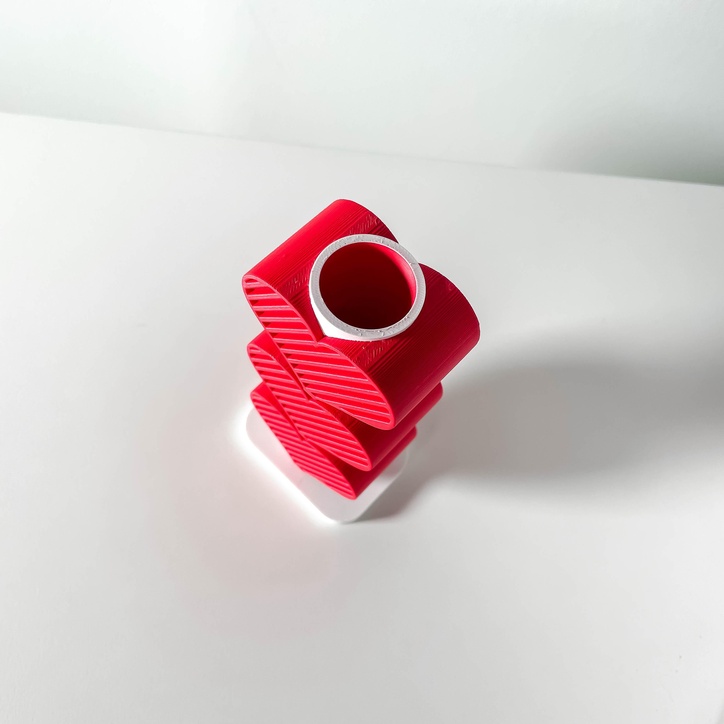 Valentine Heart Vase 2024, Modern and Unique Gift or Home Decor for Flowers  | STL File 3d model