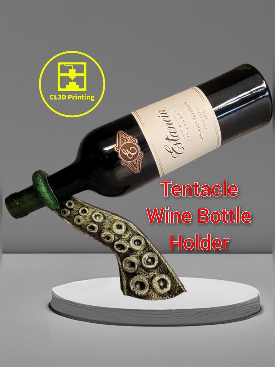 Octopus Tentacle Wine Bottle Hodler 3d model